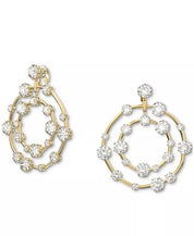SWAROVSKI Gold-Tone Crystal Orbital Clip-On Statement Earrings 5616920