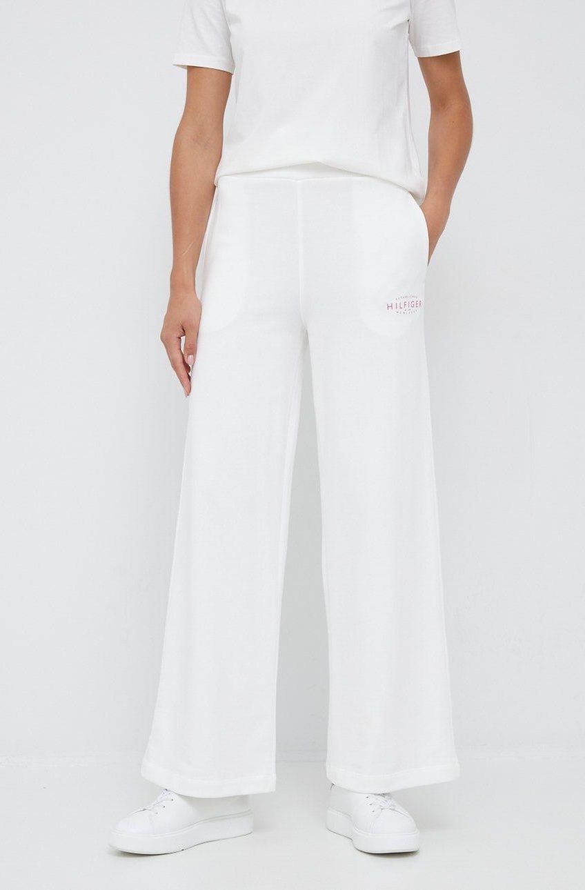 TOMMY HILFIGER Straight Pant white Hose weiß Gr.S -99-