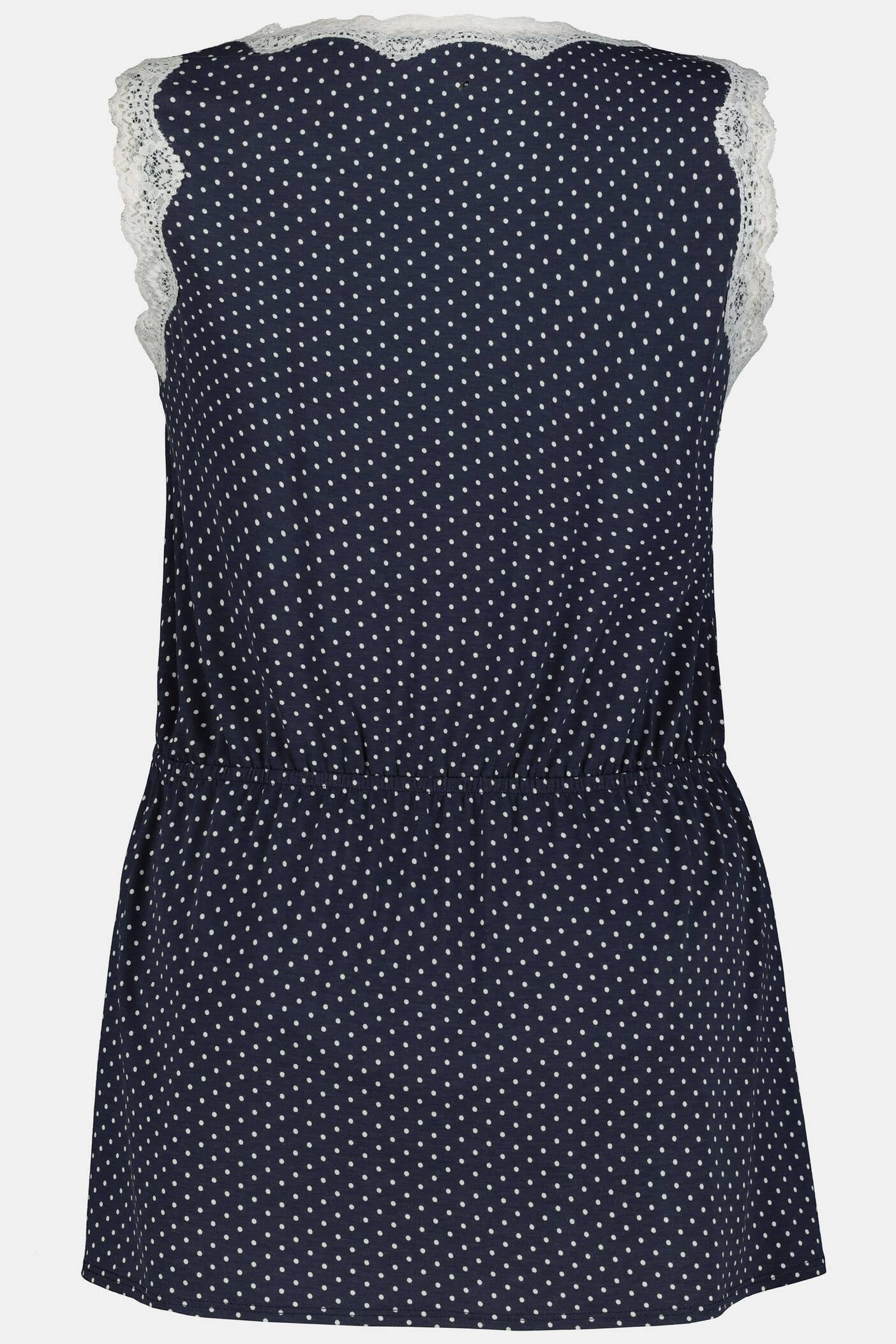 Ulla Popken Kimono top gepunktet schwarz 793026 130 -U4-