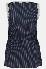 Ulla Popken Kimono top gepunktet schwarz 793026 130 -U4-