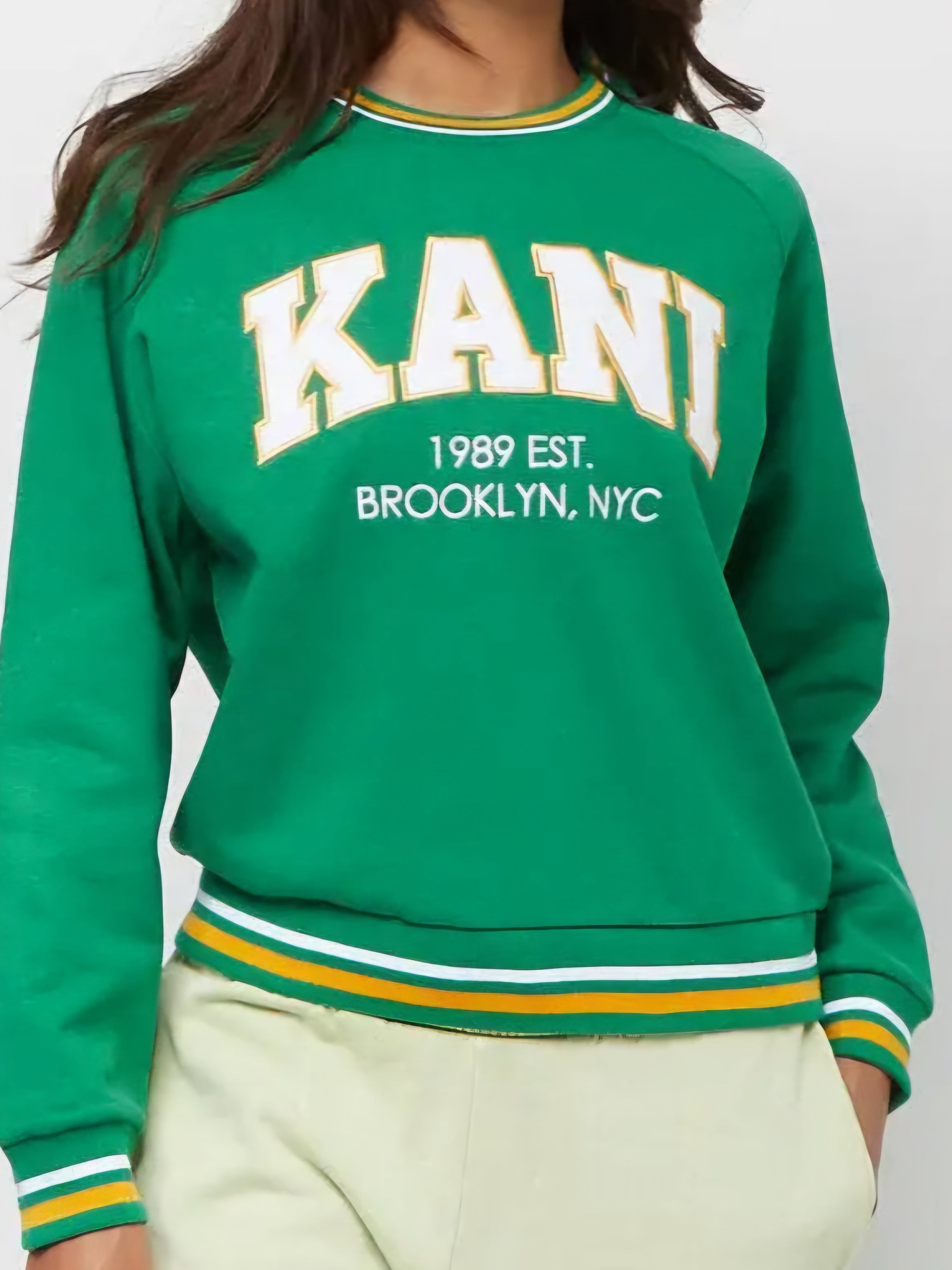 Karl Kani Damen Sweatshirt grün