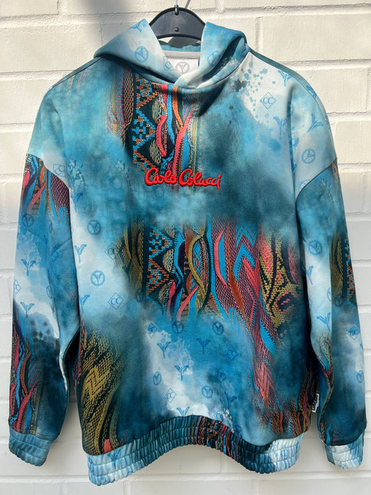 (36) Calo Colucci Hoodie Blau Gr. XS