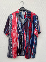 (Stange2) Carlo Colucci Herren Satin Hemd Gr. M/L