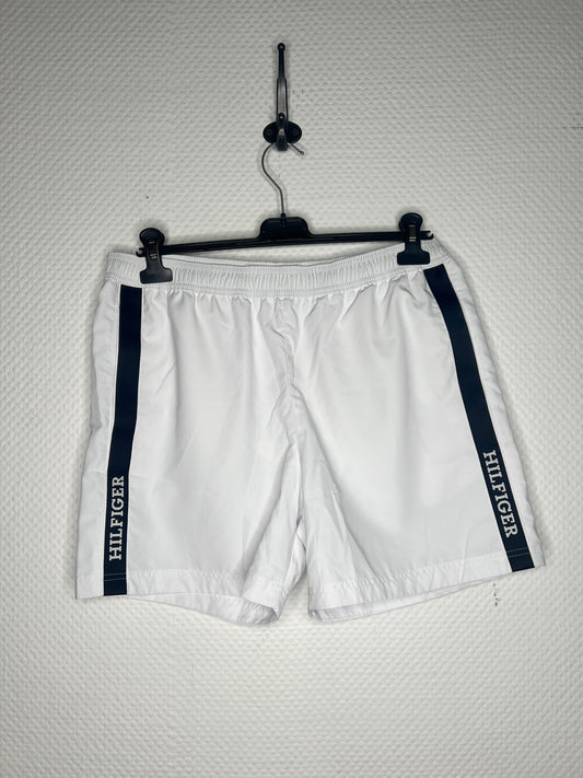 (132) Tommy Hilfiger Herren Badehose weiß Gr. M/L/XL