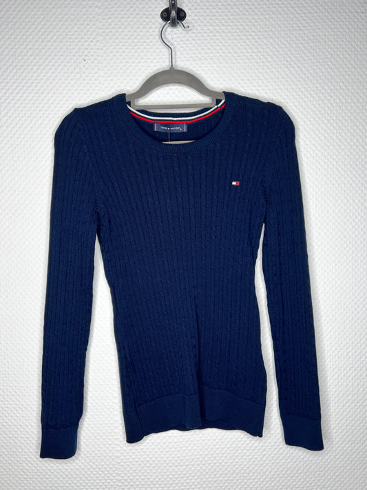 (109) Tommy Hilfiger Strickpullover Damen navyblau Gr.M/L/XL/XXL