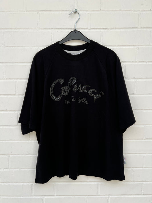 (43) Carlo Colucci Unisex Tshirt Schwarz Gr.S/XS