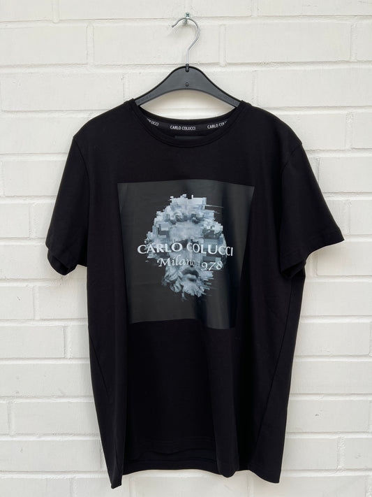 (Stange2) Carlo Colucci Herren Tshirt schwarz Gr.S