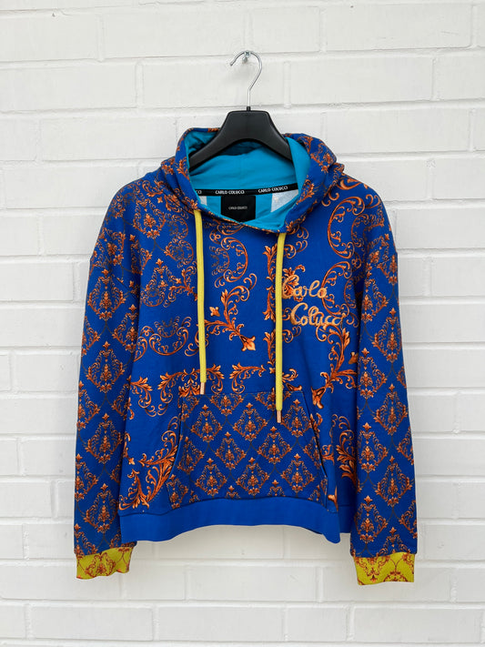 (63) Carlo Colucci Herren Hoodie blaubunt Gr.XS/M/L