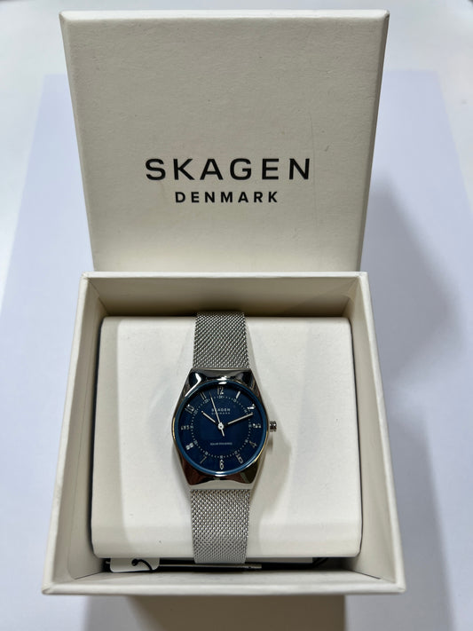 Skagen Denmark Damenuhr blausilber