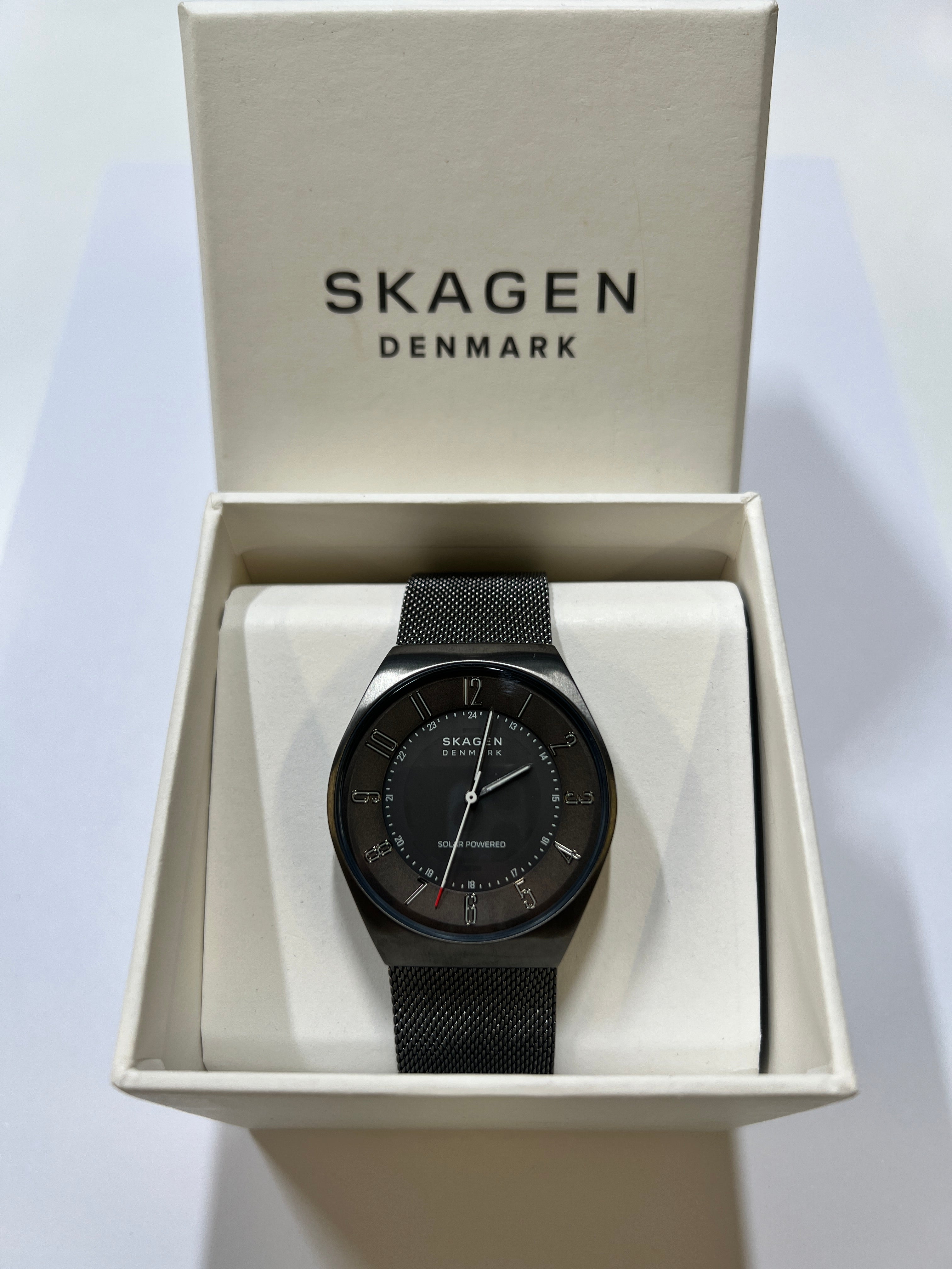 Skagen Denmark Herrenuhr grau