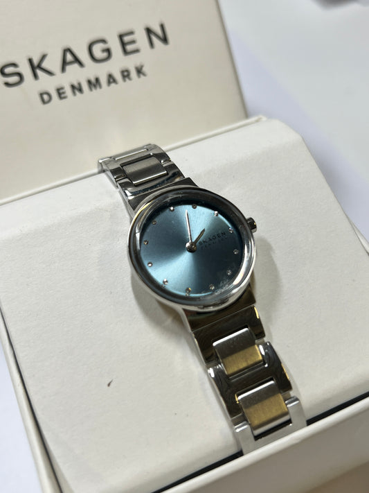 Skagen Denmark Damenuhr silbertürkis