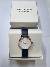 Skagen Denmark Damenuhr blauweiß