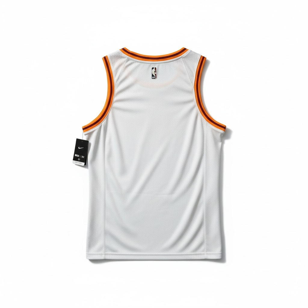 NBA Hickory Trikot weiß orange -ST4-