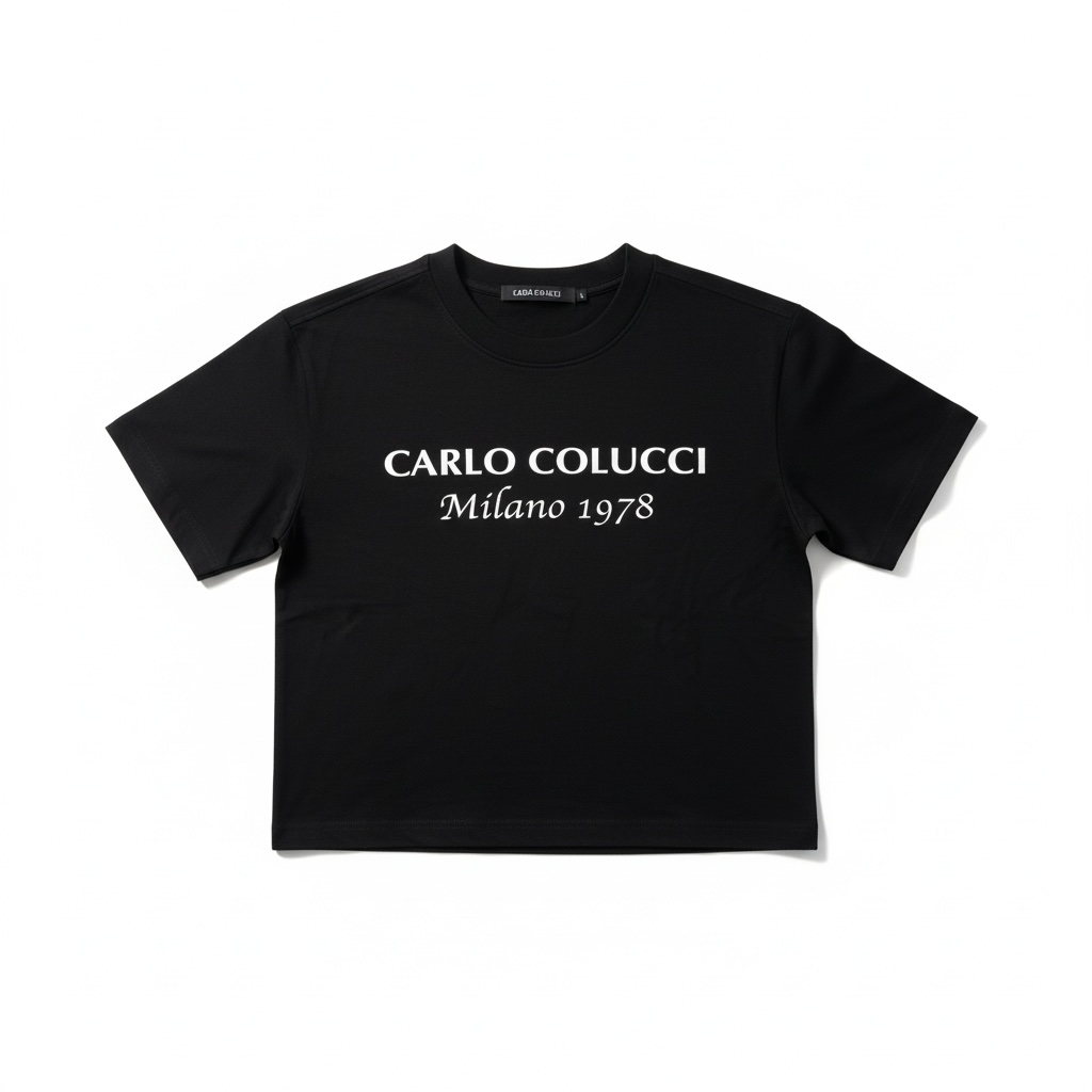 Carlo Colucci Crop Shirt schwarz -10-
