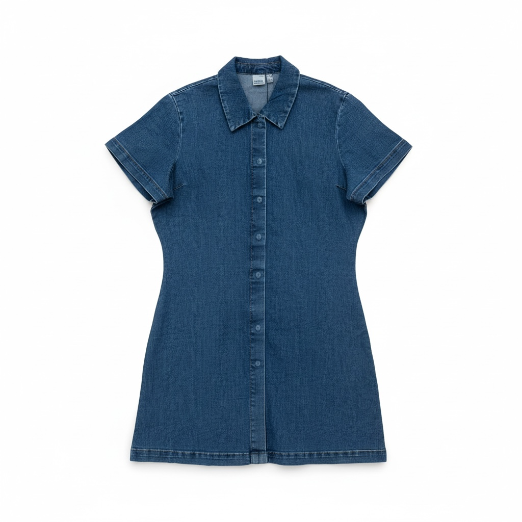 Vero Moda Curve Denim Jeans Kleid figurbetont Gr46