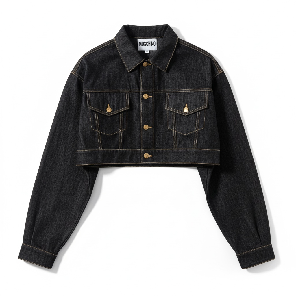 Moschino Damen Jeans Jacke Gr. M -ST2-