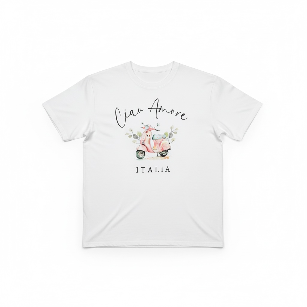 Ciao Amore Italia Tshirt weiß