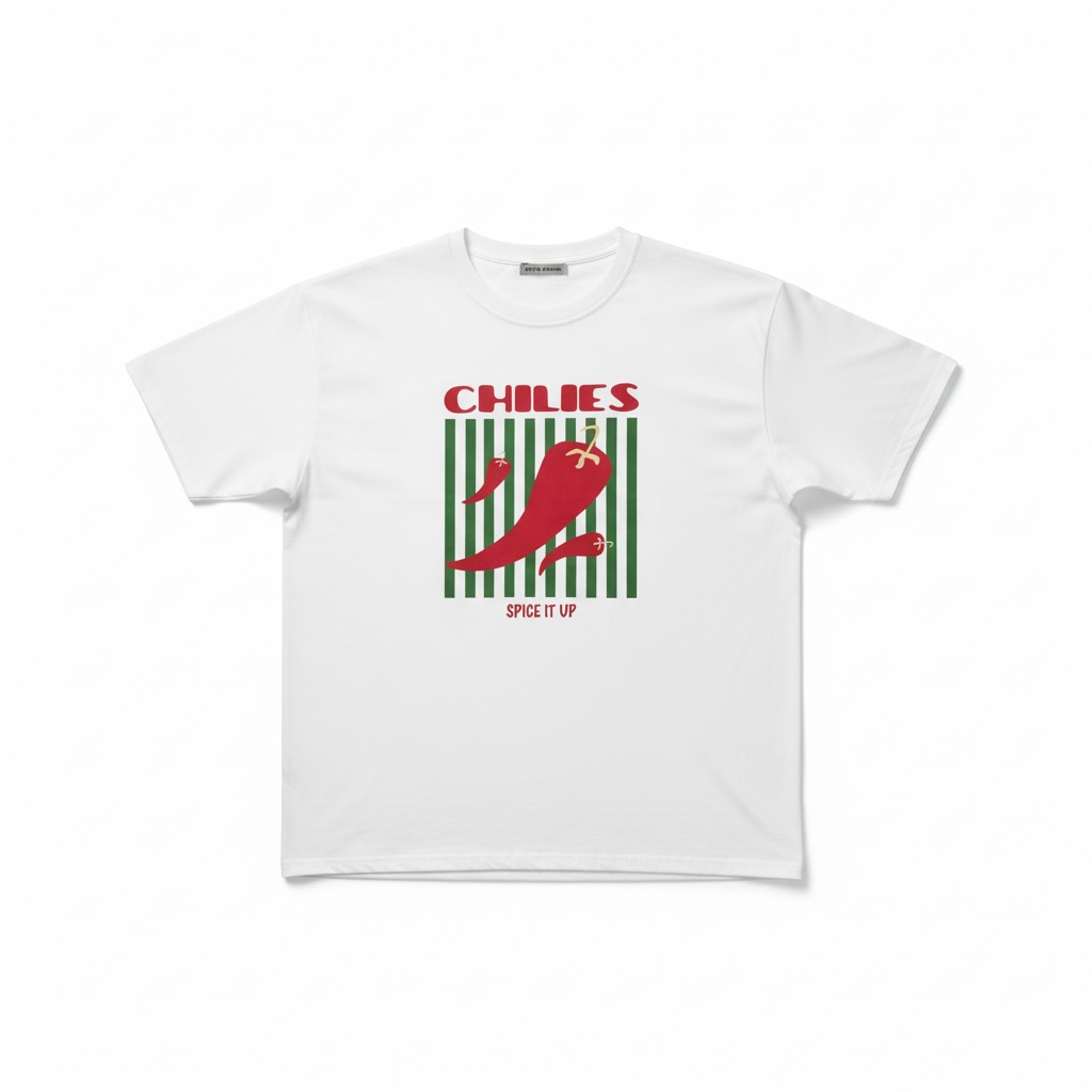 Chilies Tshirt weiß