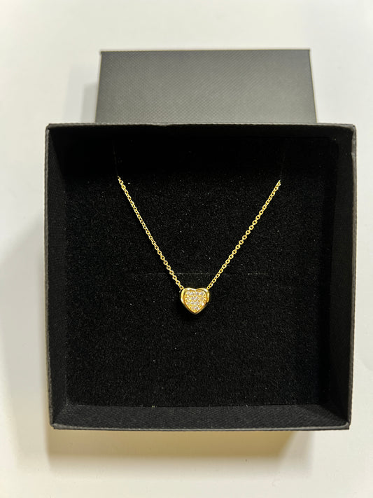 14K vergoldet Edelstahl Halskette Herz (1)