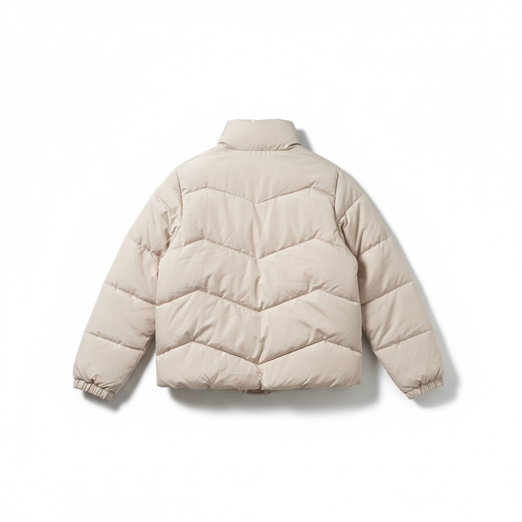 Vero Moda Curve Pufferjacke in Creme Gr46