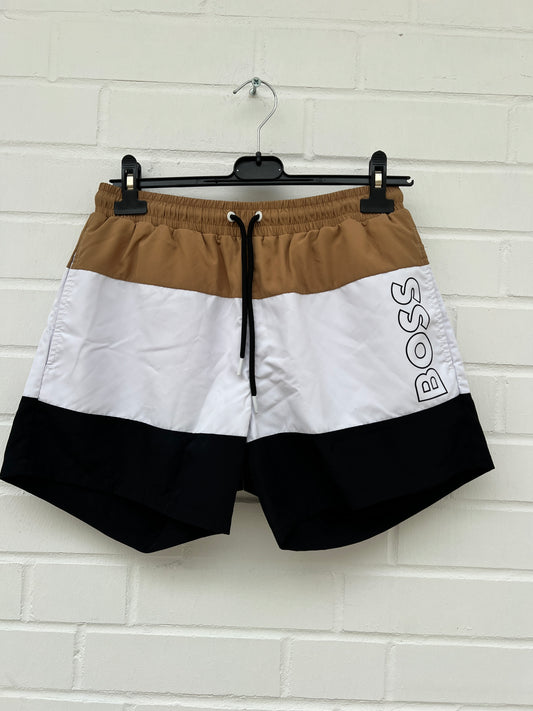 Badehose braun weiß schwarz Gr.S