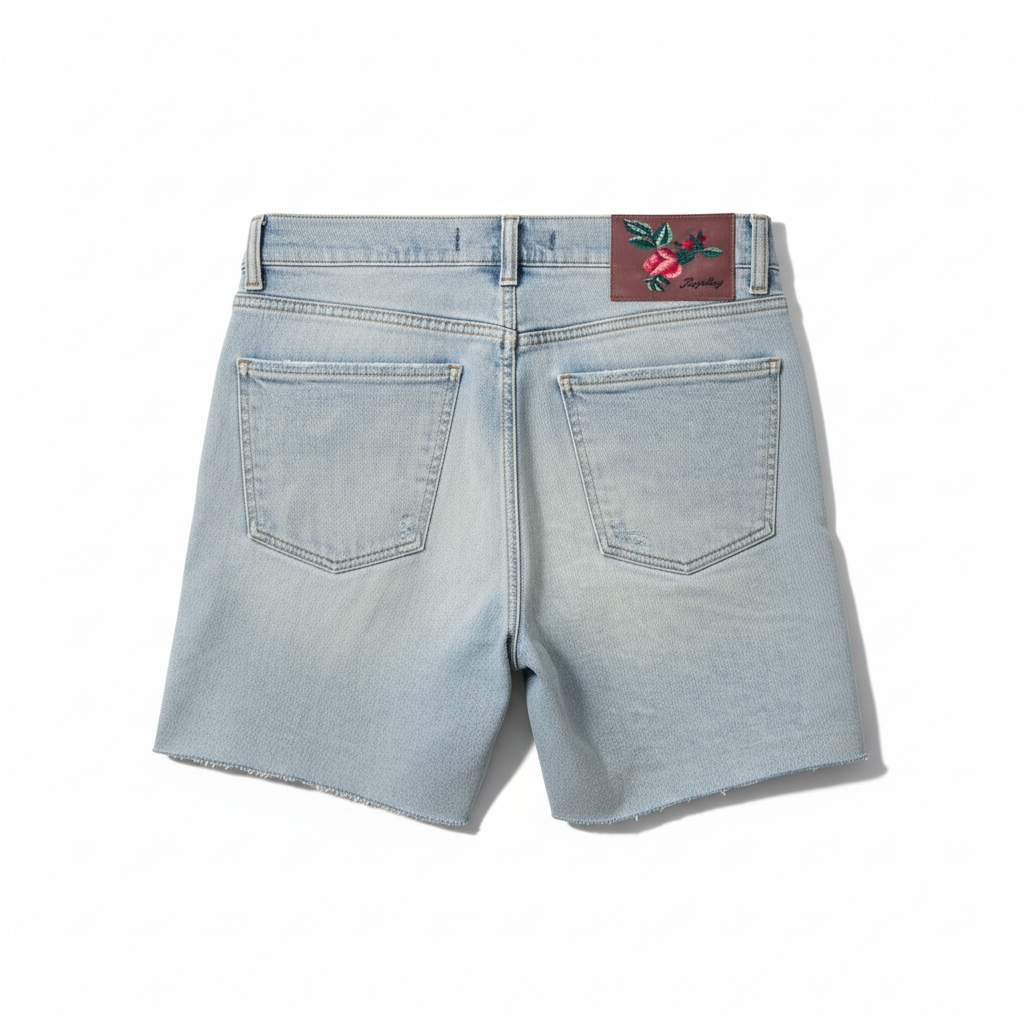 REPLAY Ripped Jeans Short hellblau Gr27