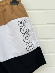 Badehose braun weiß schwarz Gr.S