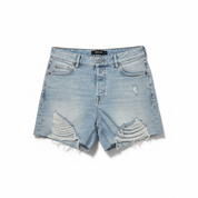 REPLAY Ripped Jeans Short hellblau