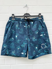 Badehose dunkelblau muster Gr.S