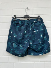 Badehose dunkelblau muster Gr.S