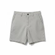 SELECTED Regular Fit Short 100% Cotton gestreift grau GrL