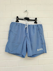 Badehose babyblau weiß Gr.S