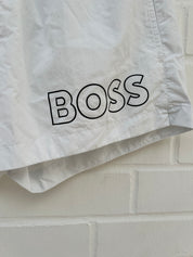 (10) Badehose weiß logo