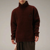 Alessandro Magno Rollkragen Pullover bordeaux rot