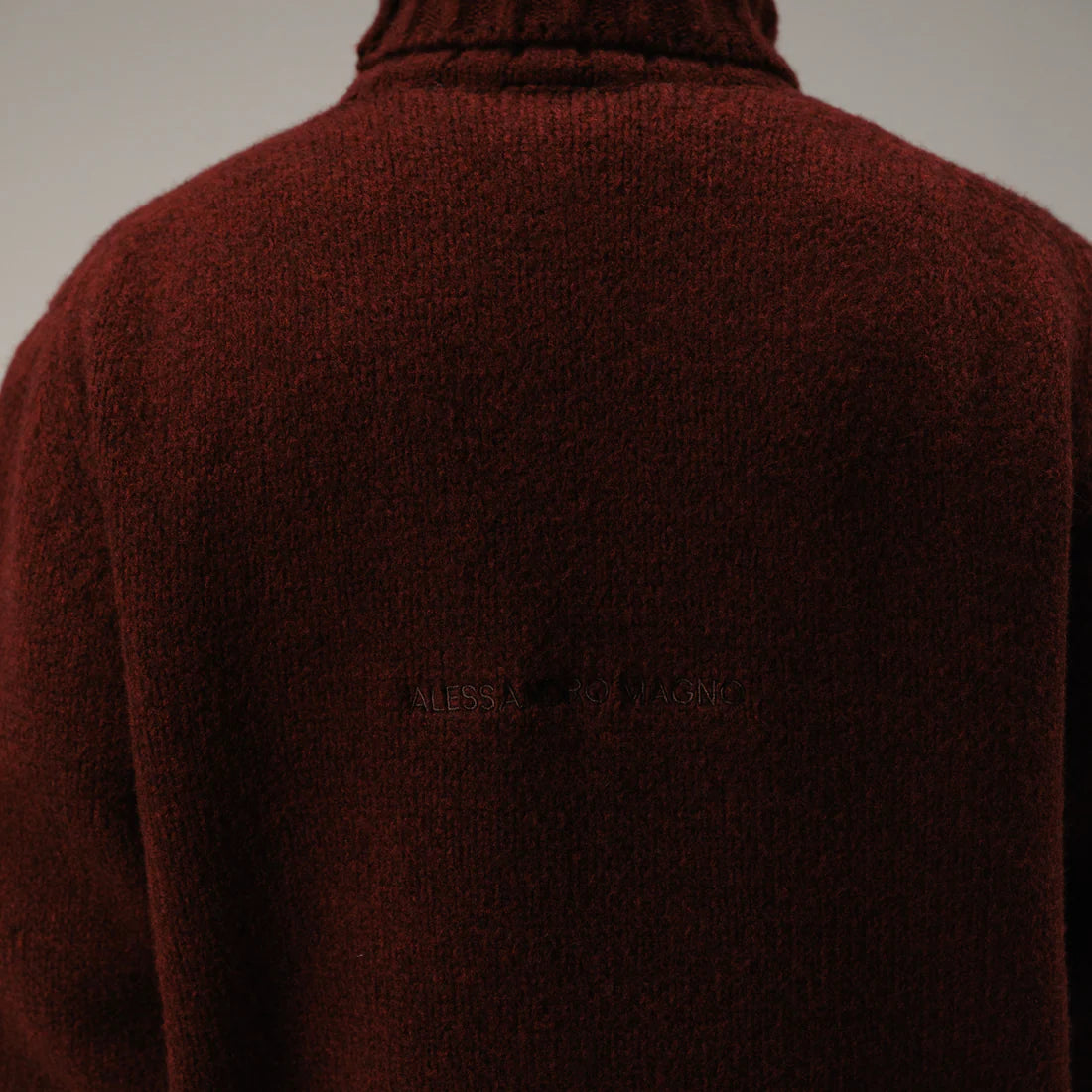 Alessandro Magno Rollkragen Pullover bordeaux rot
