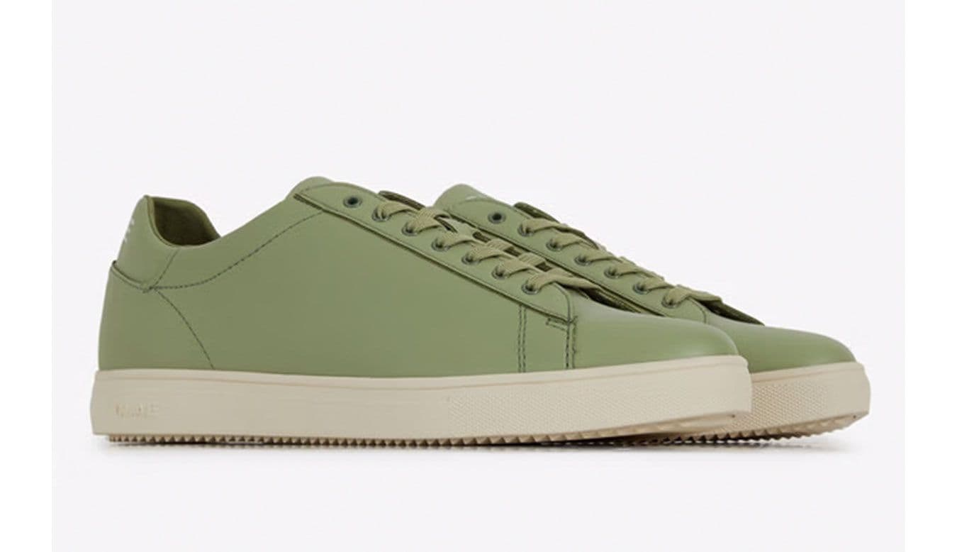 CLAE Bradley Olive Leather Sneaker Gr42