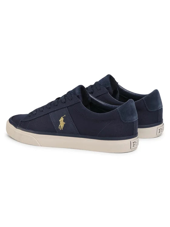 RALPH LAUREN Sneaker aus Stoff navy 816749369009 Gr 50