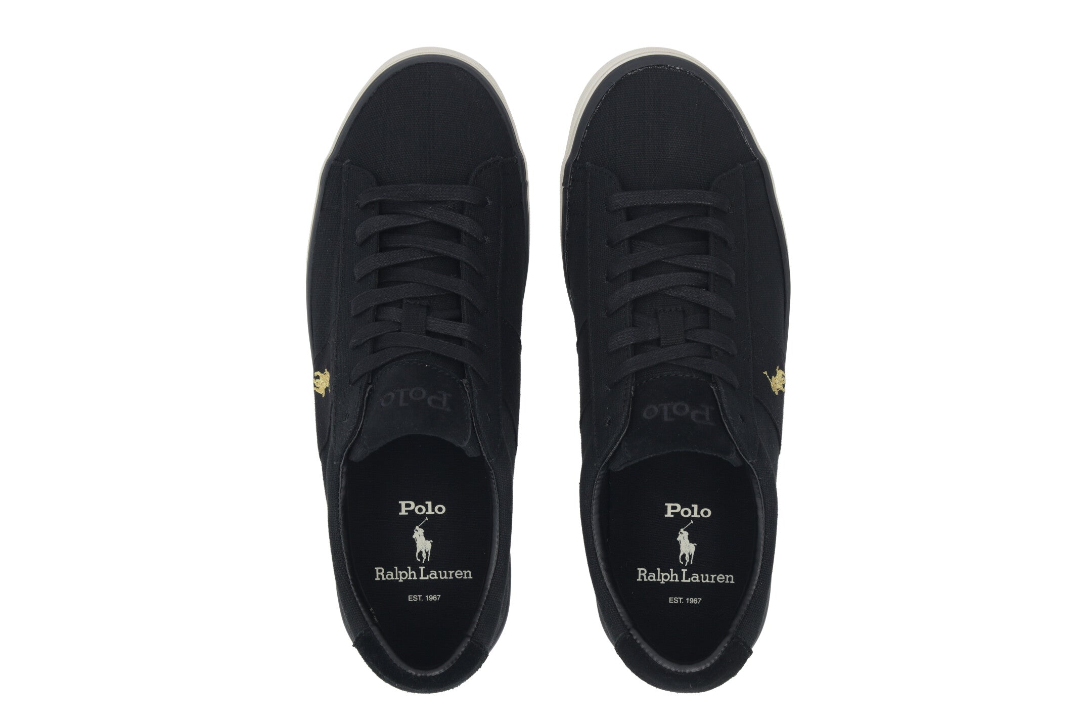 RALPH LAUREN Sneaker aus Stoff schwarz Gr51