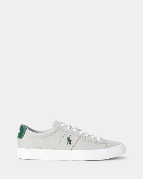 RALPH LAUREN Sneaker aus Stoff grau/grün Gr51