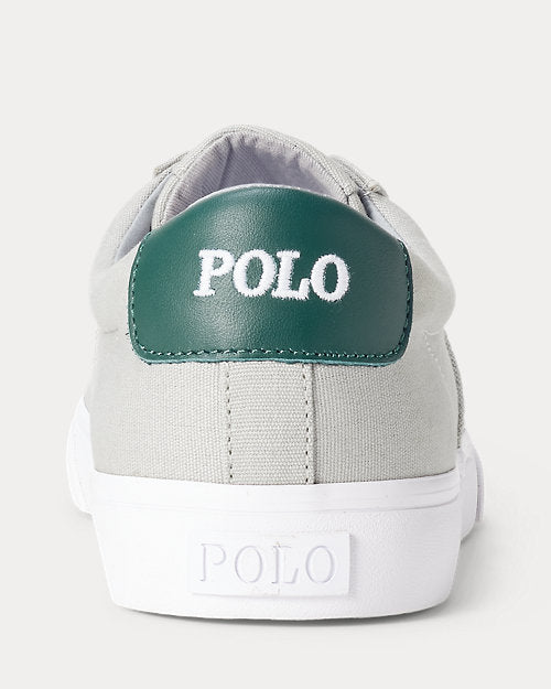 RALPH LAUREN Sneaker aus Stoff grau/grün Gr51