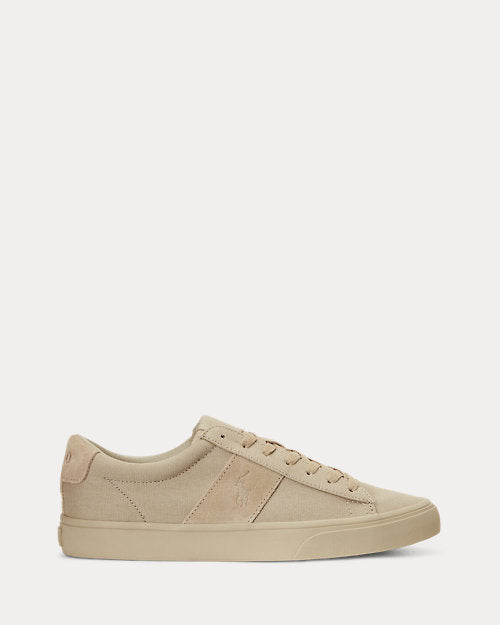 RALPH LAUREN Sneaker aus Stoff beige khaki Gr53