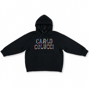 Carlo Colucci Teddy Hoodie schwarz