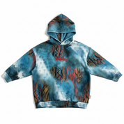 Carlo Colucci Hoodie hellblau bunt -55-