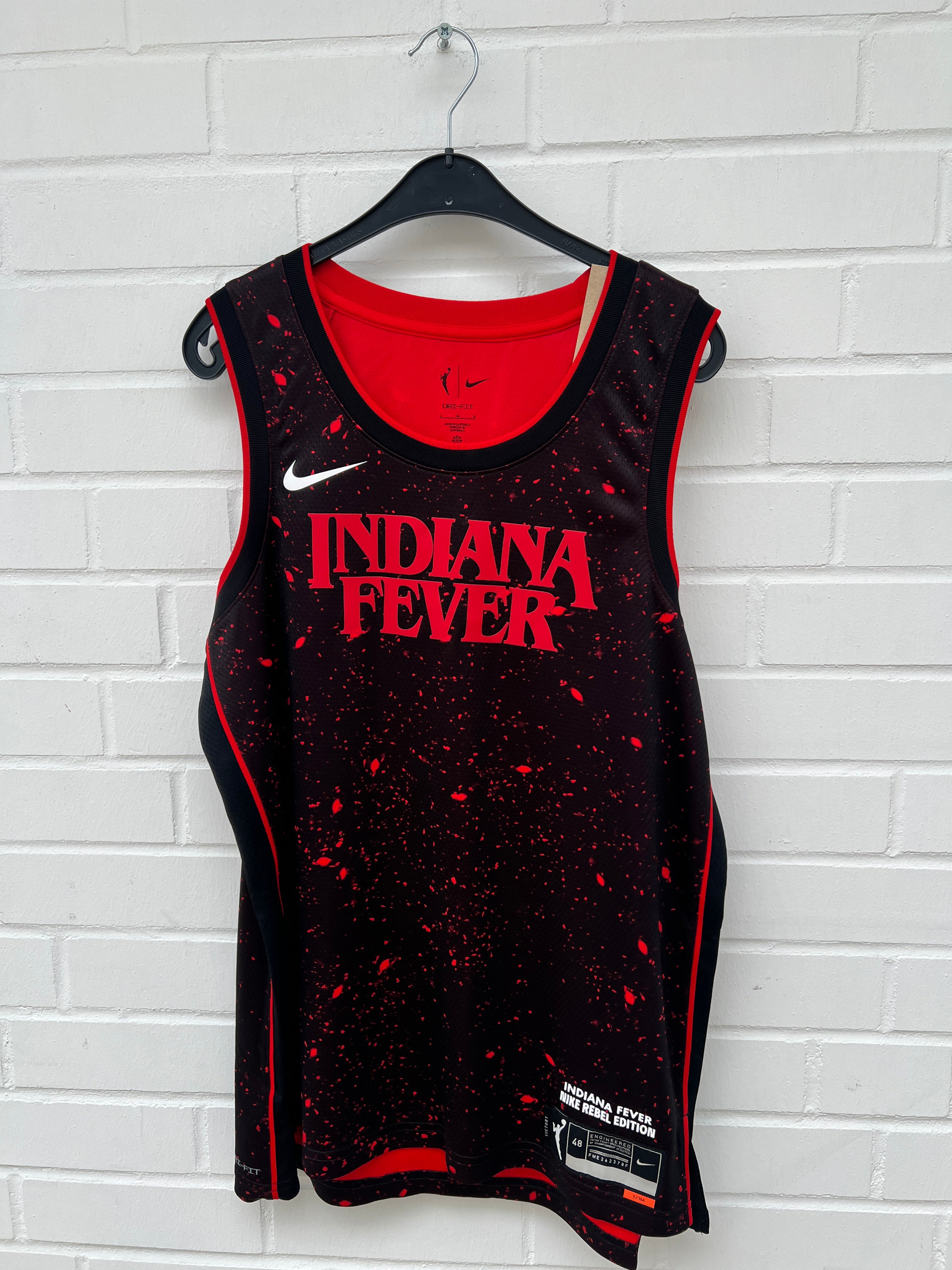 (Stange4) NBA Indiana Fever Trikot rot schwarz Gr.L