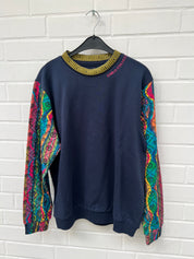 (3) Carlo Colucci Sweatshirt blaupinkbunt