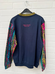 (3) Carlo Colucci Sweatshirt blaupinkbunt