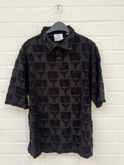 (13) Carlo Colucci Poloshirt schwarz