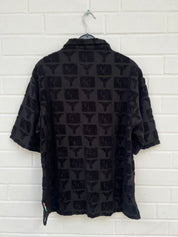 (13) Carlo Colucci Poloshirt schwarz