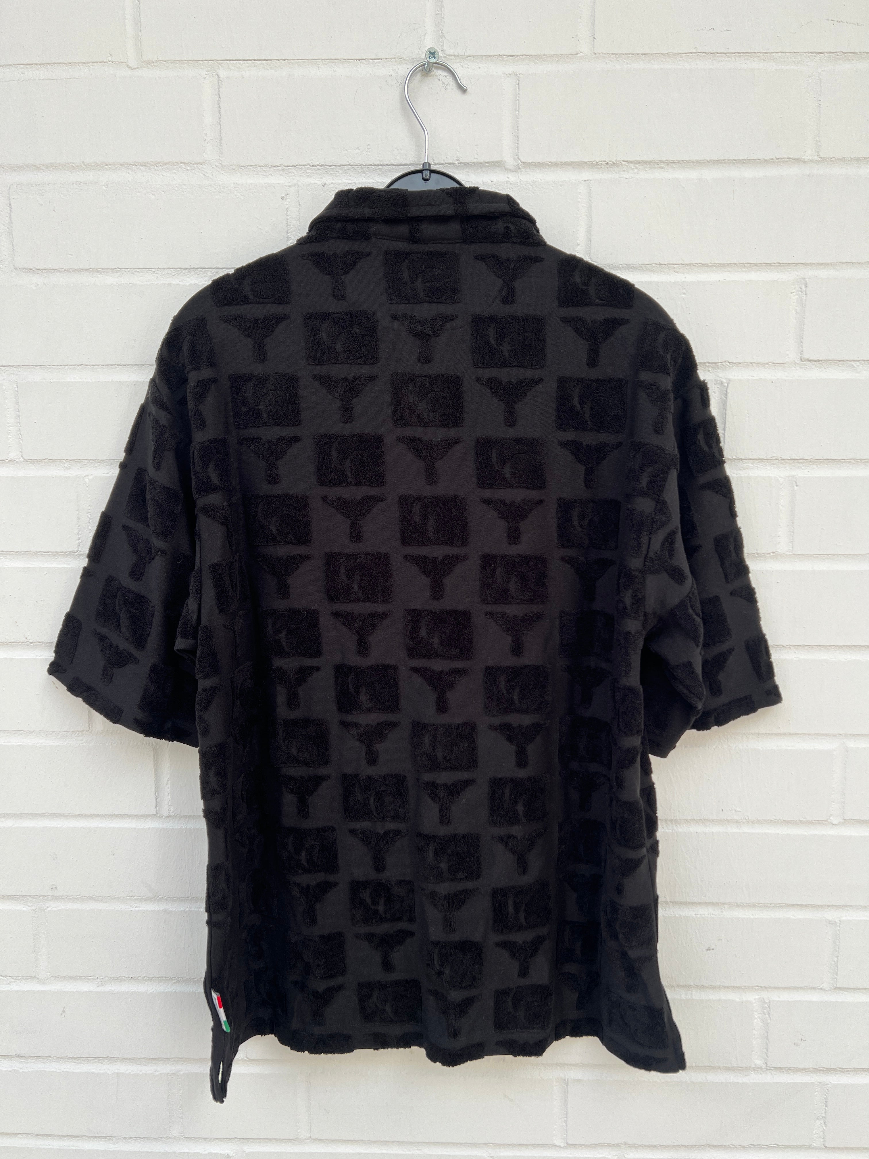 (13) Carlo Colucci Poloshirt schwarz