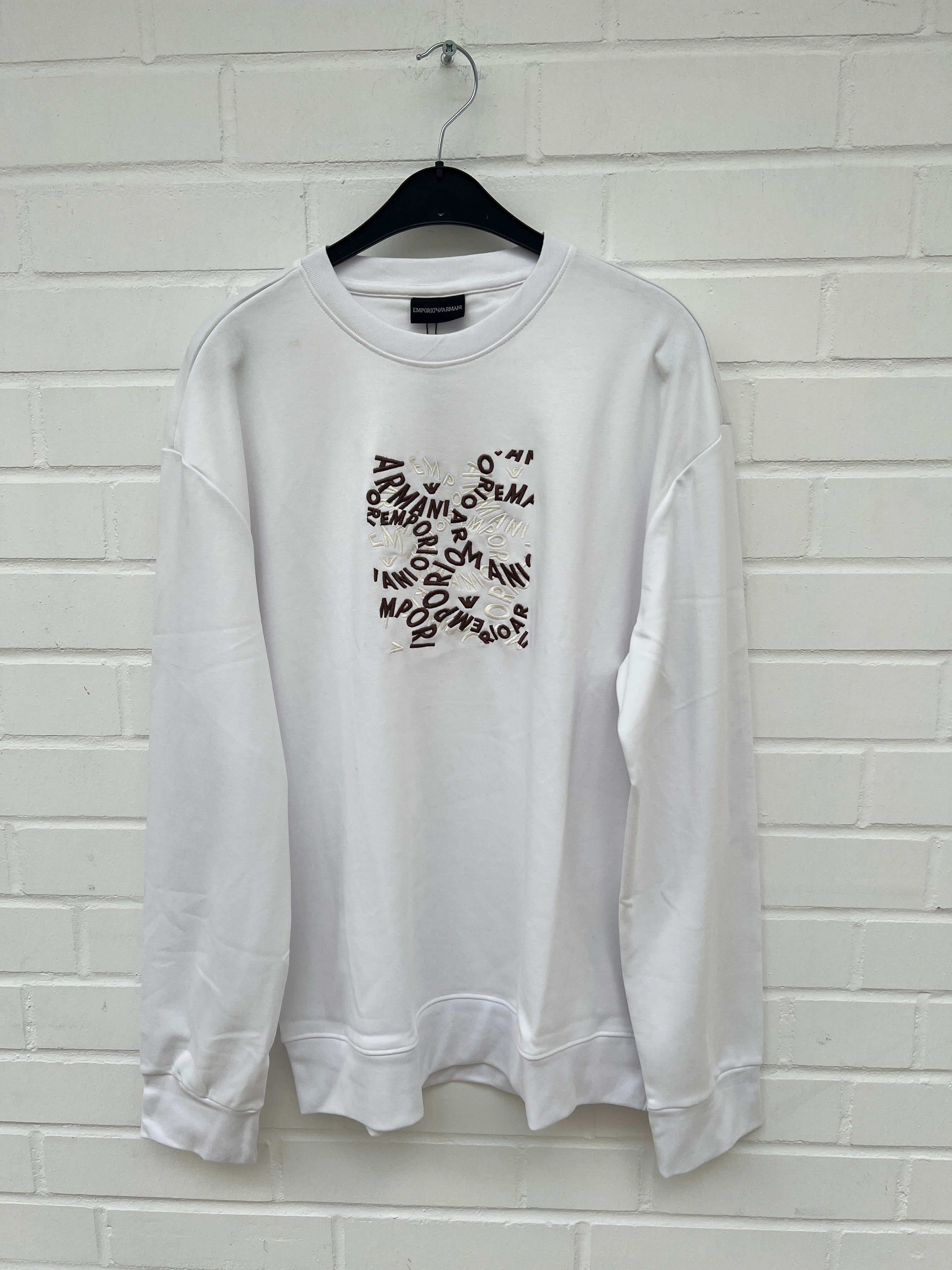 (19) EMPORIO ARMANI Sweatshirt weiß